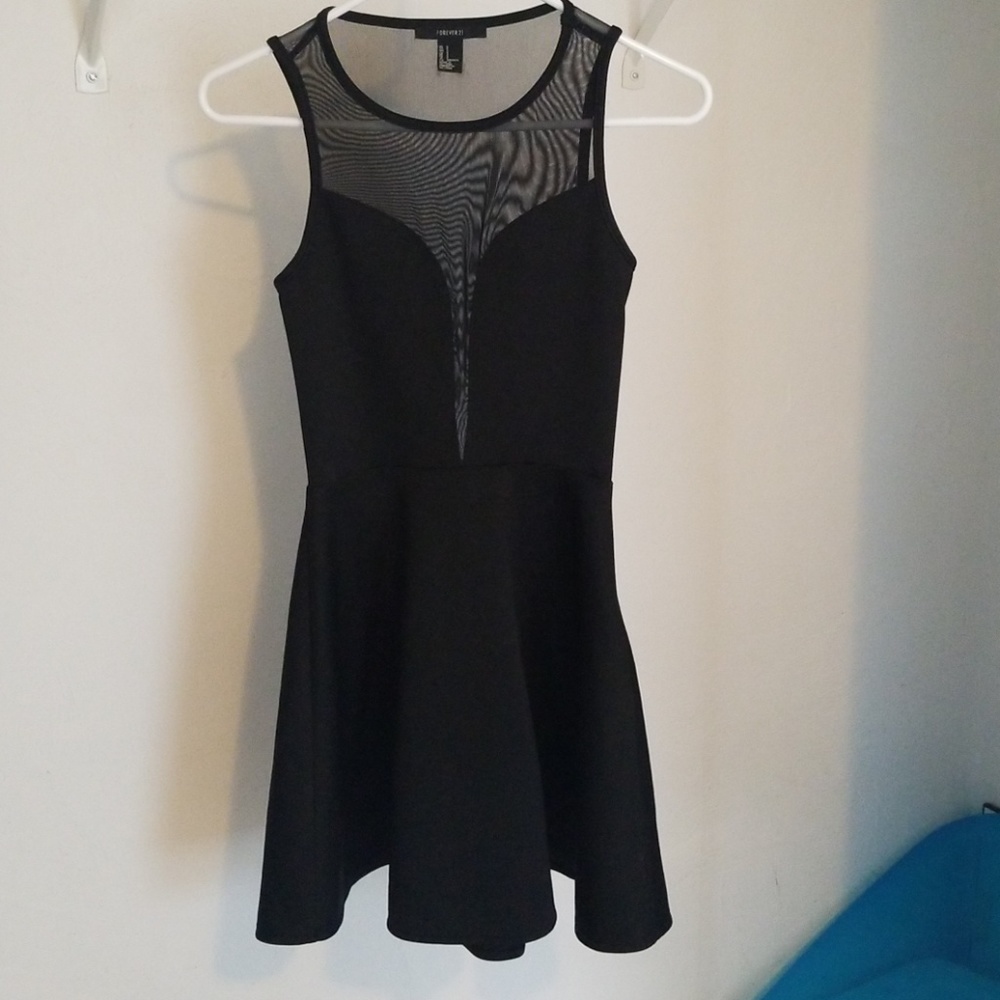 Black skater dress